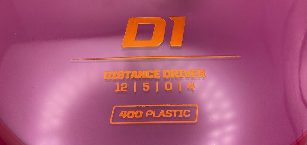 Prodigy Disc Name : D1, 400 Plastic