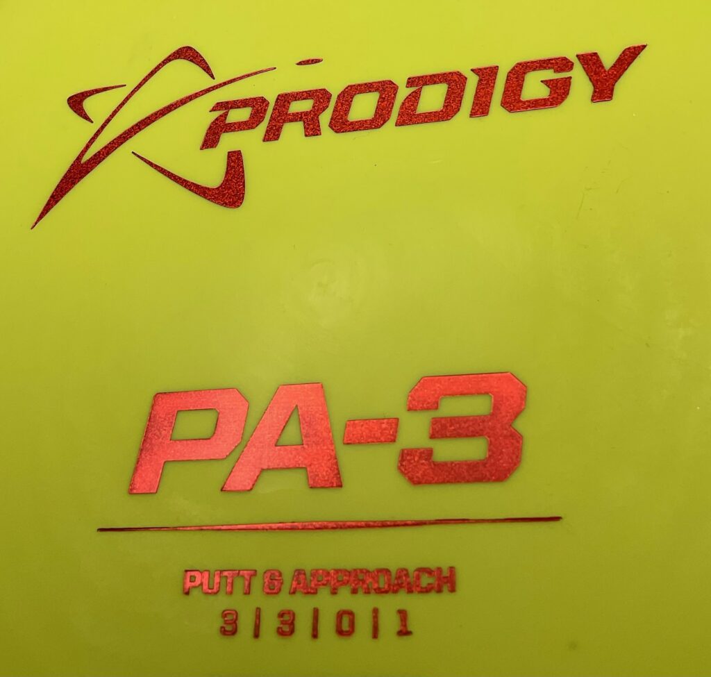Prodigy Disc Name : PA-3